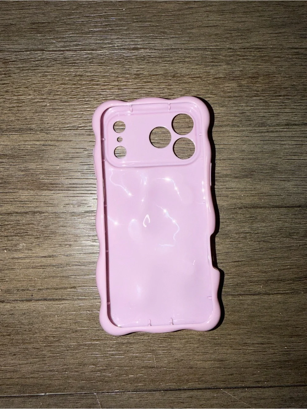 Soft Pink Wavy Silicone Phone Case